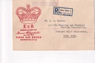 1953 British Hong Kong Souvenir QE2 Coronation FDC Registered Local Use block 4