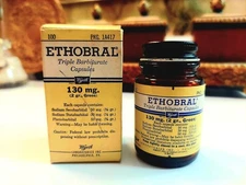 Vintage Ethobral Bottle & Box