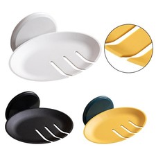 Suction Soap Dish Self Draining Design No Need for Holes Multifunctional Use