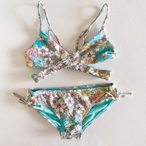 NEW Oneill Girls “Wildflower” Wrap swim set -Size 6
