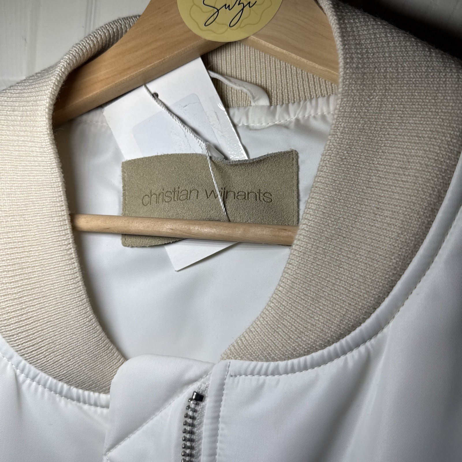 Women’s  Christian WIJNANTS Off White Bomber Jacket Sz42.NWT Gorgeous Oversized thumbnail 9