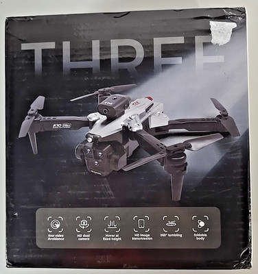 K10 Max 4K HD 3-Camera Drone with Optical Flow Positioning, Foldable Quadcopter