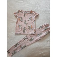 Carter's Pink Easter Bunny Pajamas Sz 7