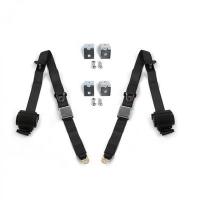 Ford 1952 - 1954 Airplane 3pt BK Seat Kit w/Brackets-2 Belts