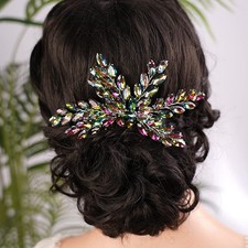 Wedding Hair Comb Handmade Crystal Hair Comb Rhinestone Bridal Headpiece Hair...
