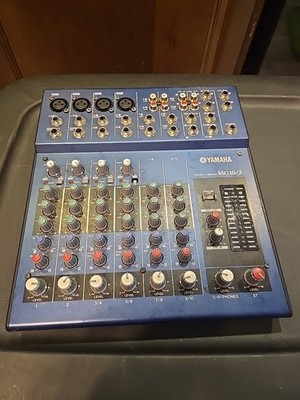 Yamaha MG10/2 10 Channel Stereo Mixing Console Mixer Needs Power Supply UnTested