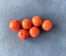 IBERMONEDA| Coral auténtico 7.8gr. 6 bolas bellísimas