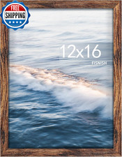 12X16 Picture Frame Brown Classic Poster Frame for Horizontal or Vertical...