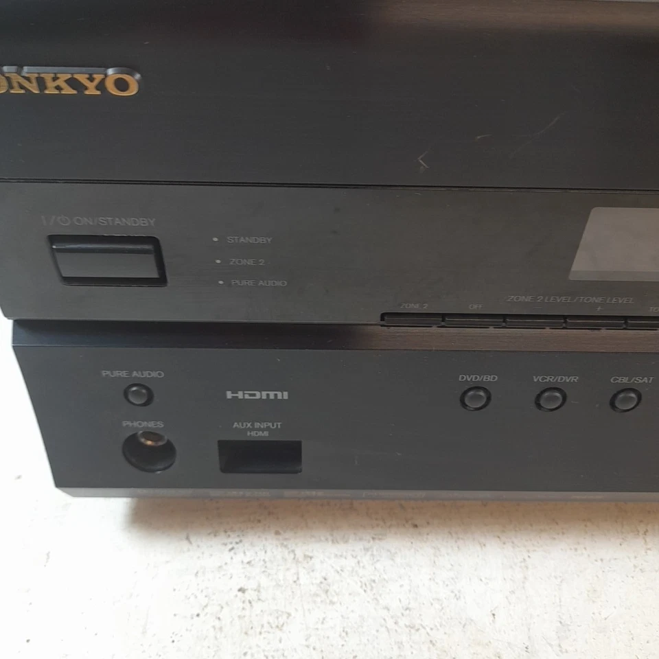 Onkyo TX-SR607 AV Receiver Dolby 7.1 Surround Amplifier with HDMI Tested Working - Image 3 of 4