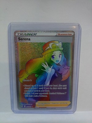 Pokémon TCG Serena 207/195 SWSH12 Silver Tempest Full Art Rainbow Secret NM