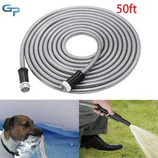 Stainless Steel Garden Hose Water Pipe Flexible Lightweight Hose Water Pipe 50FT