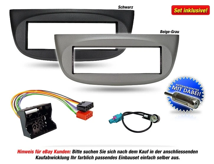 PIONEER MVH-130DAB Auto Radioset für RENAULT Twingo 2 - 2007-12/2011 - Bild 3 von 4