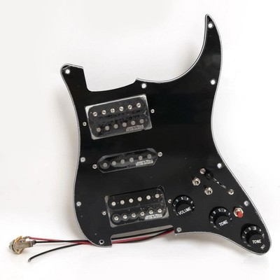 Prewired Loaded Pickguard with HSH Alnico V Pickups for Fender Strat Guitar