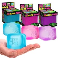NeeDoh Nice Cube Stress  Blue Pink Purple Super Squish