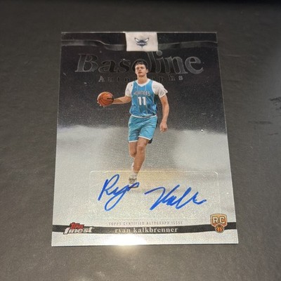 Ryan Kalkbrenner 2025-26 Topps Finest RC Baseline Autograph Charlotte Hornets