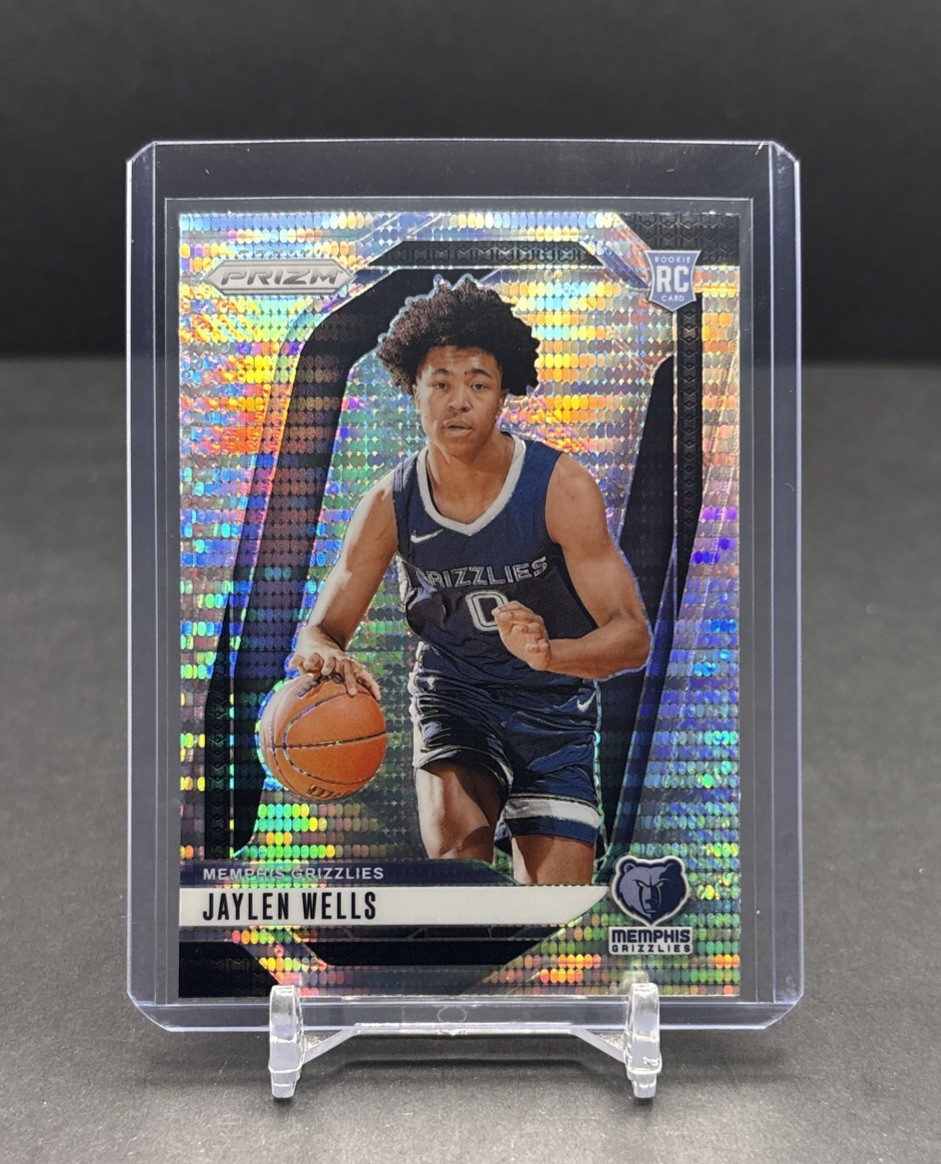 2024-25 PANINI PRIZM NBA #239 Jaylen Wells Grizzlies RC Silver Pulsar Prizm