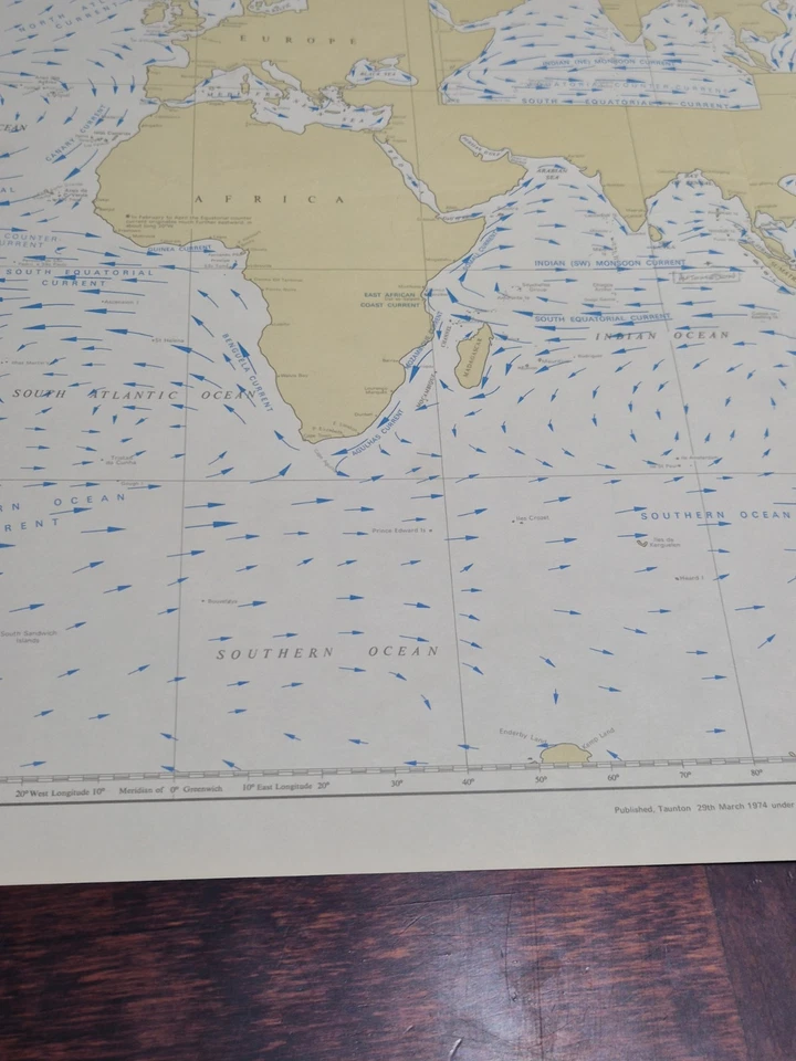 Admiralty Chart 5310 – The World: General Surface Current Distribution (1981) - Image 4 of 4