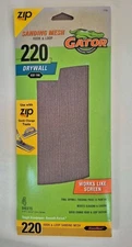 Gator Very fine 220 -Grit Sheet Sandpaper New Free Ship