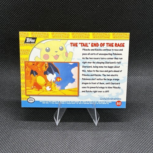 (NM) 1999 Topps Pokemon the First Movie "Tail" End Of Race Foil (Black Logo) #50 - Picture 9 of 9