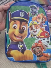 Paw Patrol Teal Kids Backpack 12 Inch New Rare Sold Out