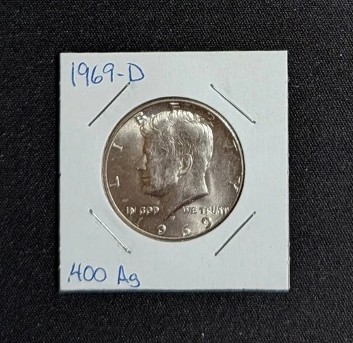 1969-D Kennedy 40% Silver Half Dollar BU/Uncirculated Lot #26K39