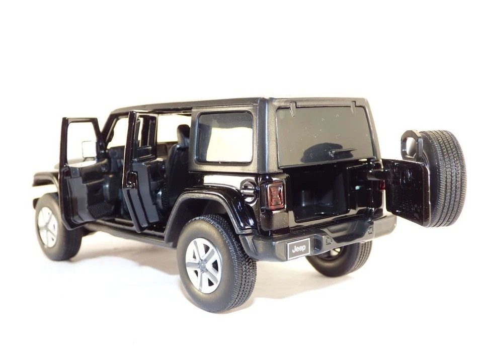 JEEP WRANGLER SAHARA unlimited noir 1/32 - Immagine 3 di 4