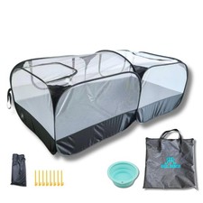 Small Animal Playpen Chicken Brooder with Cord Access Port, Portable Pop Up P...