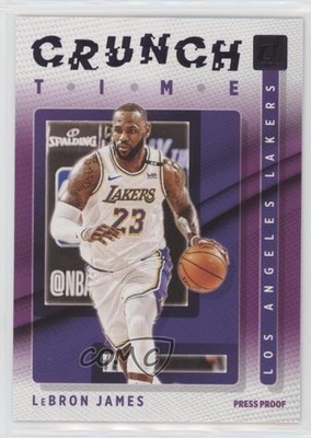 2021-22 Panini Donruss Crunch Time Press Proof Purple LeBron James #10 0c6