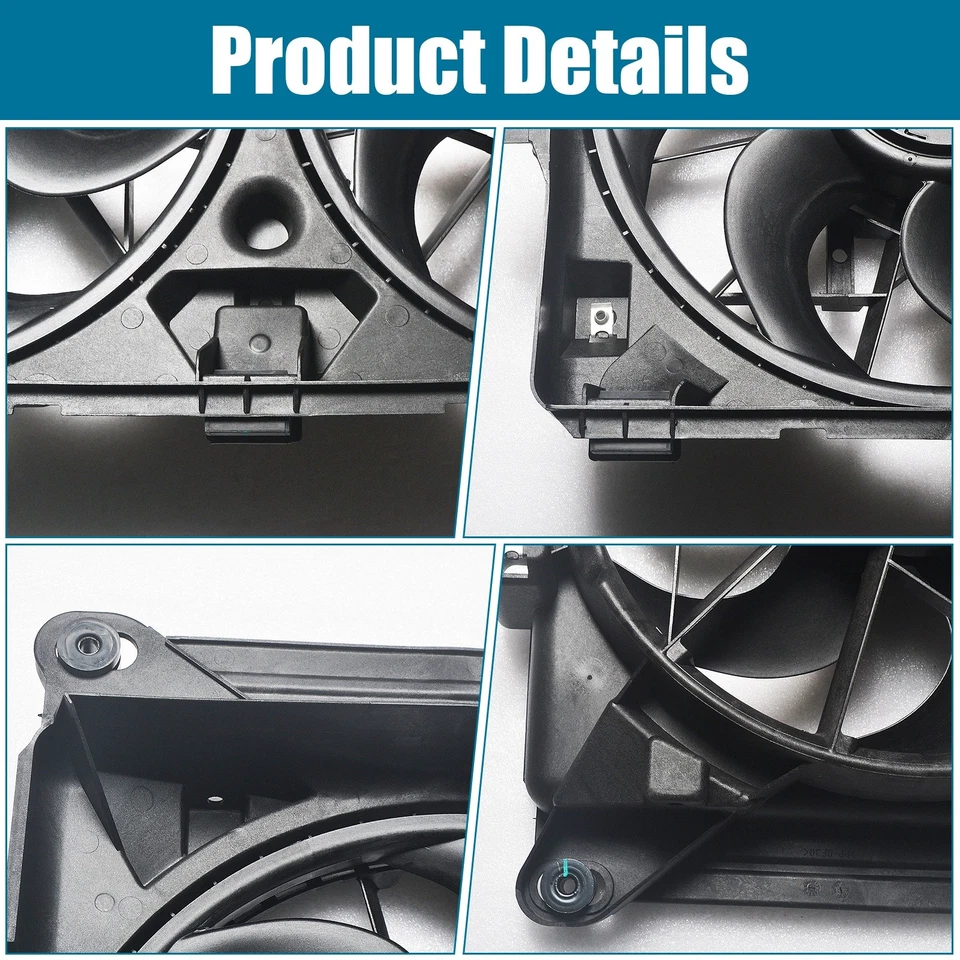 Radiator Cooling Fan Assembly For 2007-2013 Silverado 1500 Sierra 1500 GM3115211 - Imagem 4 de 4