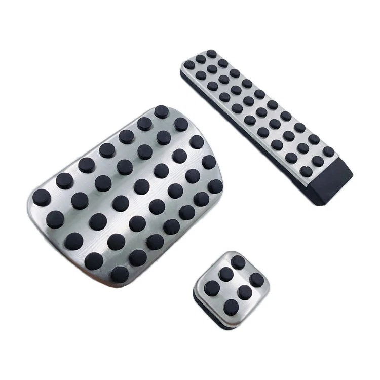 AT Foot Gas Brake Pedal Pad Cover For Mercedes-Benz E S SL SLK CL CLK R 3PCS - Imagem 3 de 4