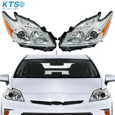 Headlights Headlamps Driver Passenger Pair For Toyota Prius 2012 2013 2014 2015
