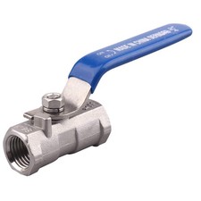 1/4 Inch Stainless Steel Ball Valve 1PC Type 0.25" NPT Standard Port