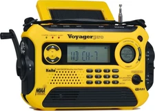 Kaito Voyager Pro KA600 Digital Solar Dynamo Crank Wind Up AM/FM/LW/SW & NOAA We