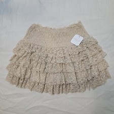 Altar'd State Fairy Ruffle Lace Dainty Skirt Sz Small Feminine Romantic