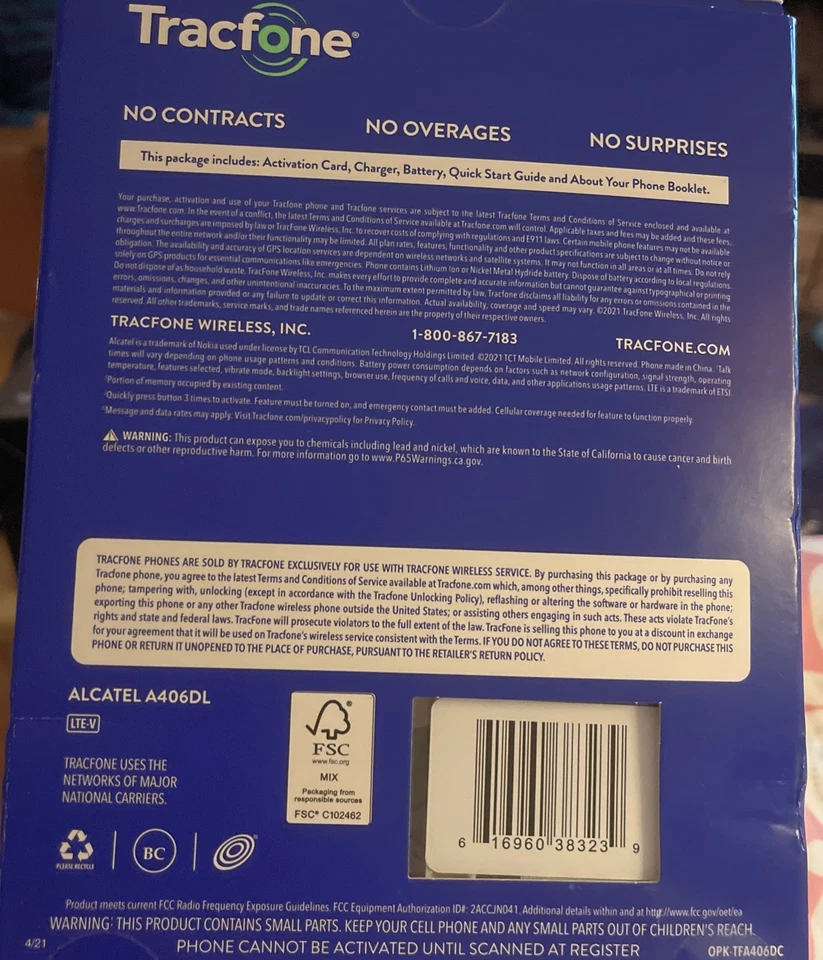 NEW SEALED Alcatel MyFlip - 4 GB - Black (TracFone) - Image 3 of 4