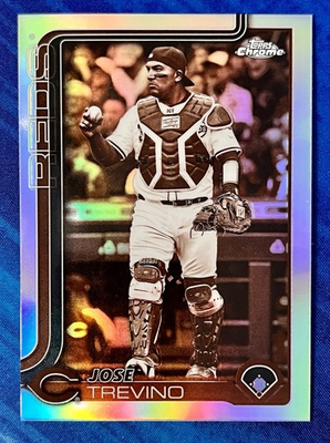 #ad #ad 2025 Topps Chrome Update Series Jose Trevino #USC2 Sepia Refractor NM $1.99