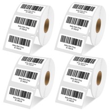 4 Rolls of Medium Multipurpose Labels for DYMO LabelWriter 30334 2-1/4" x 1-1/4"