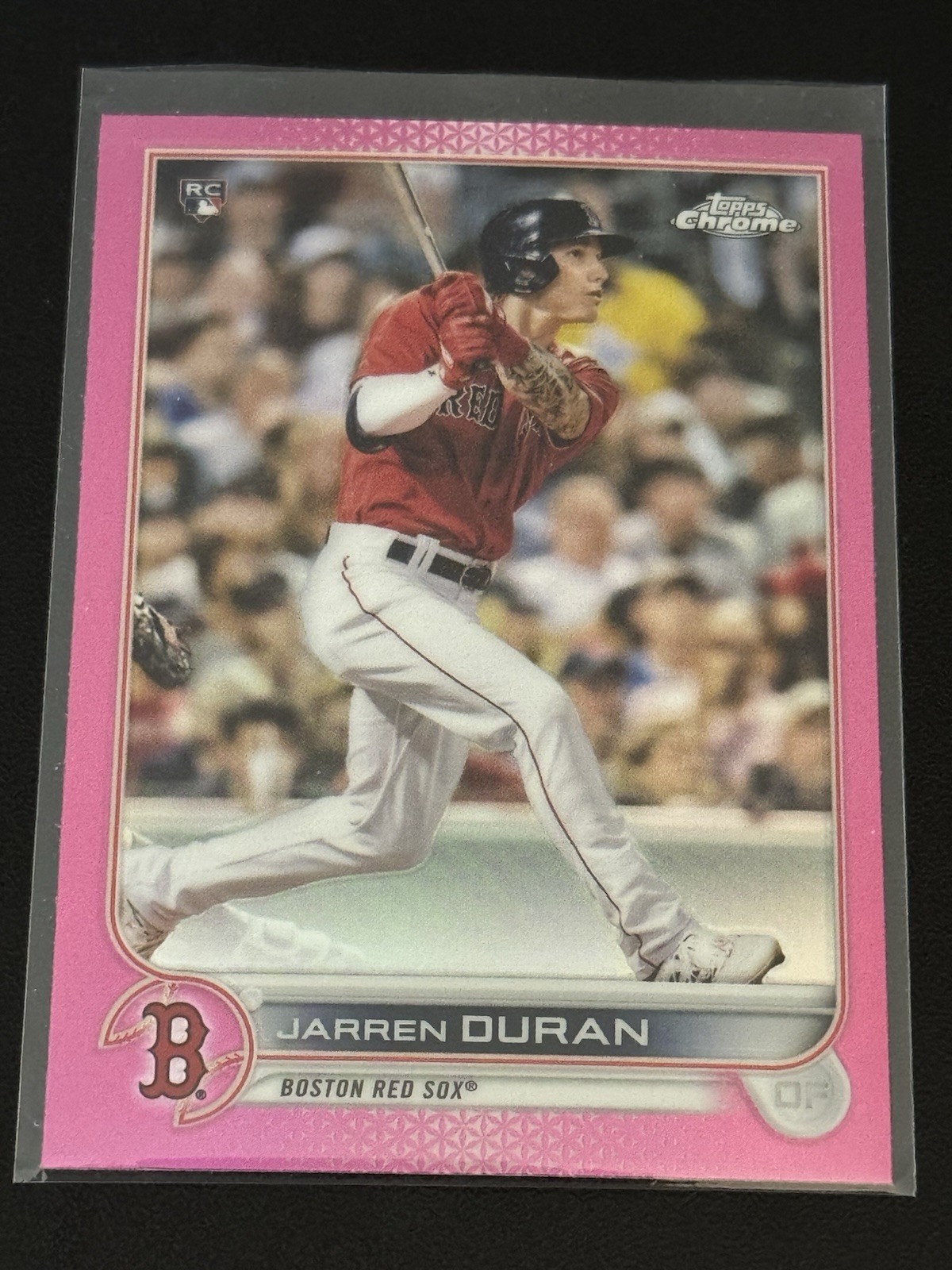 2022 Topps Chrome - Jarren Duran #113 Pink Refractor (RC)