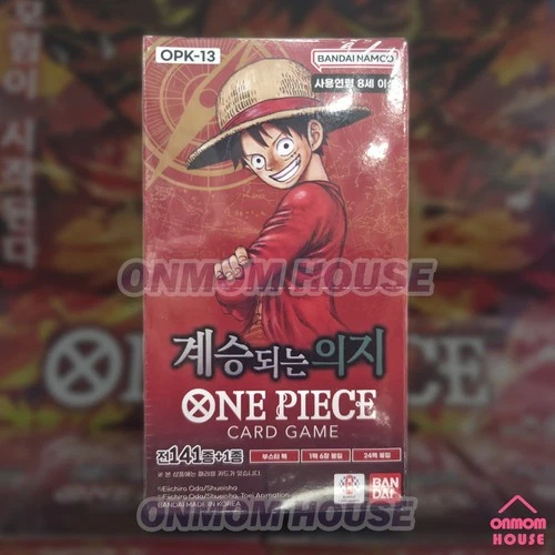 One Piece TCG Card CARRYING ON HIS WILL Booster Korean BOX (OPK-13)