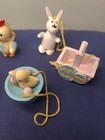 Vintage Easter Tree Ornaments Rabbits Bunnies Chicks Eggs Baskets — photo 5