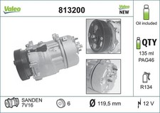 VALEO 813200 Kompressor, Klimaanlage für AUDI FORD PEUGEOT SEAT SKODA