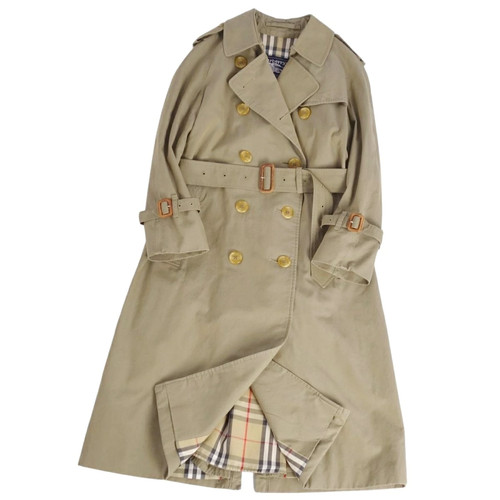 Burberry, Excellent condition Vintage Burberry Coat Made in England Trench Coat 100 Cotton