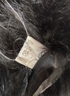 Lulu NYC Women's Black Faux Fur Scarf Stole Long Satin Ties — photo 4