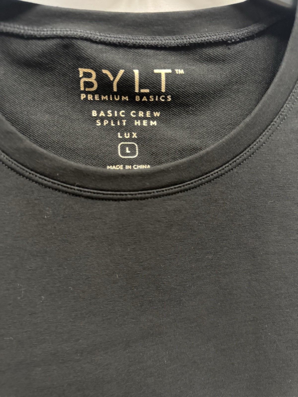 BYLT Premium Basics Basic Crew Split Lux S/S *Siz… - image 3