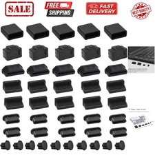 USB Port Cover Silicone USB Port Protection Caps Dust Plug for USB C, 3.5mm H...