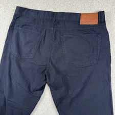 Canali Pants Mens 36x30 Blue Preppy Cotton Lyocell Preppy Straight