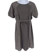 Garnet Hill Imogen Linen Midi Dress M Lagenlook