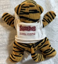 SAMBO'S Beach Restaurant 8 TIGER Beenie PLUSH PROMO Santa Barbara CA Y2K RARE