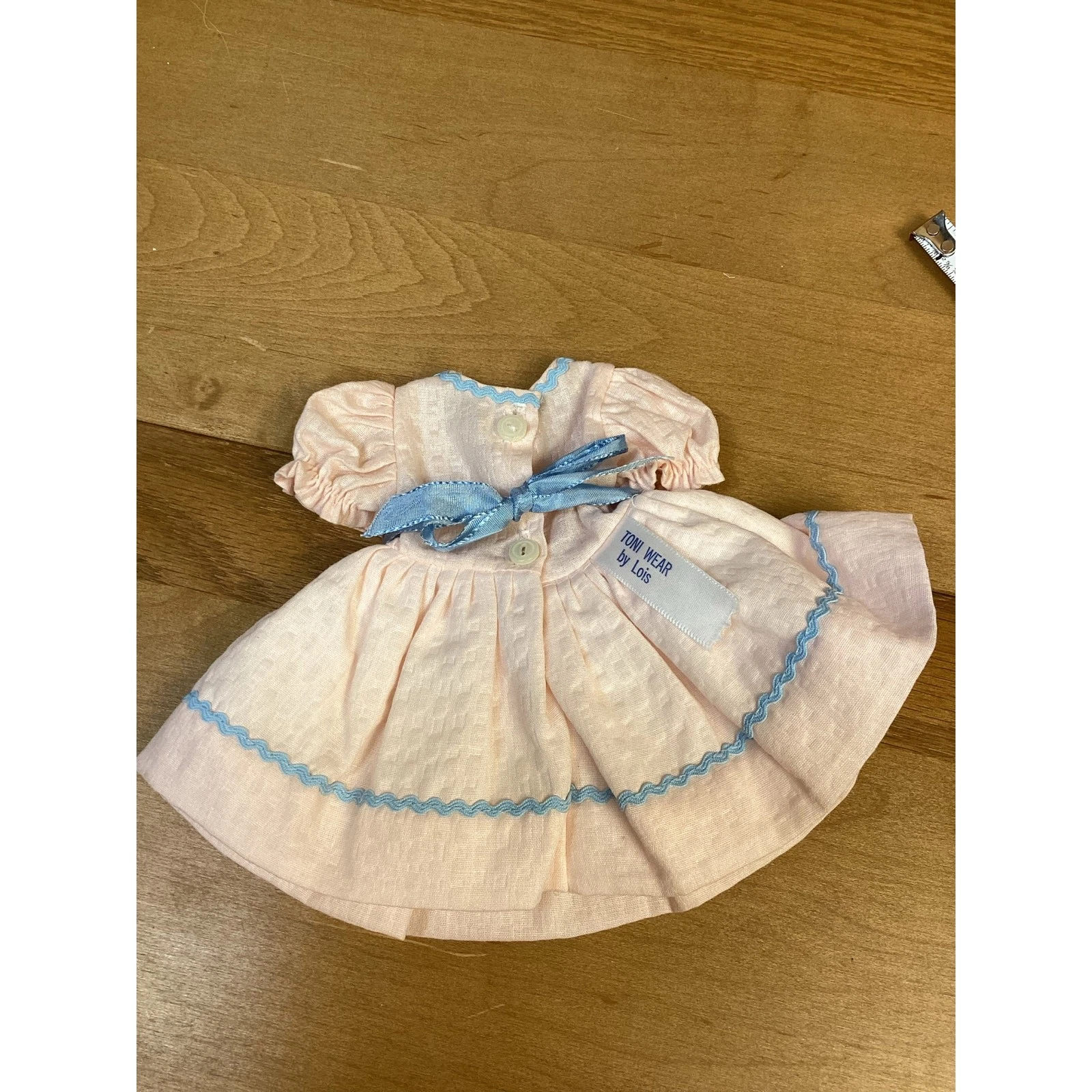 VETEMENTS Vestito Bambola Ideale Personaggio Americano Effanbee Toni Shirley Sue Rosa Blu