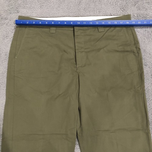JJJJound Pants Men’s 38x26 Wide Baggy Chino Green Cotton Blend Made In Portugal - Picture 4 of 12
